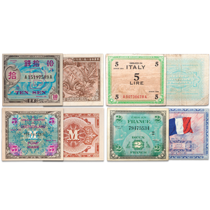 1943-1958 Allied Military Note Set Main Image