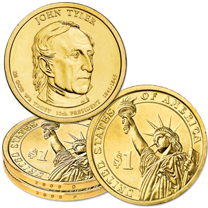2009 P&D John Tyler Presidential Dollar Set Main Image
