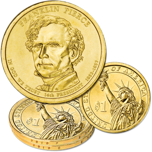 2010 P&D Franklin Pierce Presidential Dollar Set Main Image