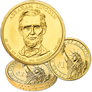 2010 P&D Abraham Lincoln Presidential Dollar Set Main Image