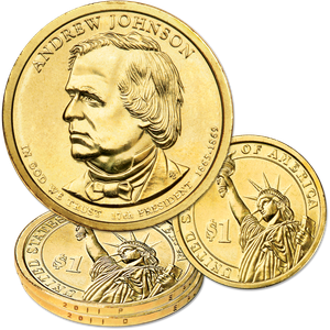 2011 P&D Andrew Johnson Presidential Dollar Set Main Image