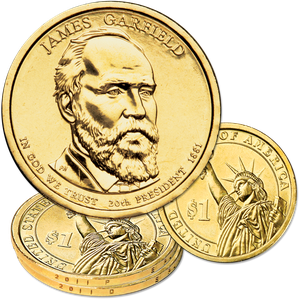 2011 P&D James A. Garfield Presidential Dollar Set Main Image