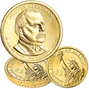 2012 P&D Grover Cleveland (Term 2) Presidential Dollar Set Main Image