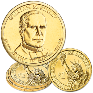 2013 P&D William McKinley Presidential Dollar Set Main Image