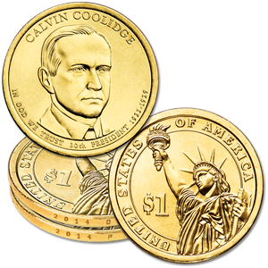 2014 P&D Calvin Coolidge Presidential Dollar Set Main Image