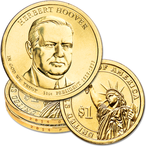 2014 P&D Herbert Hoover Presidential Dollar Set Main Image