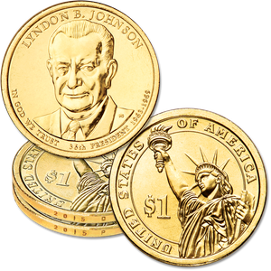 2015 P&D Lyndon B. Johnson Presidential Dollar Set Main Image