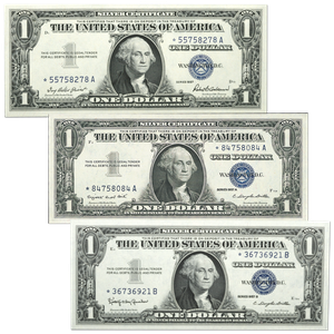 1957 Complete $1 Silver Certificate Star Note Set Main Image