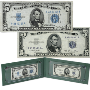 1934 & 1953 $5 Silver Certificate Set Main Image