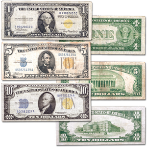 1934-1935 WWII Emergency Silver Certificate Set Main Image