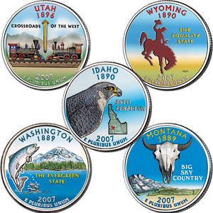 2007 Colorized Statehood Quarter Year Set Main Image