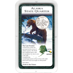 2008 Alaska Statehood Quarter in Exclusive Showpak® Main Image