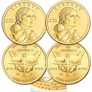 2016 P&D Native American Dollar Set Main Image