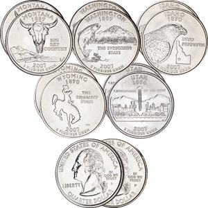 2008 P&D Statehood Quarter Year Set (10 coins) Main Image