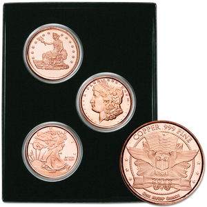 1 oz. Copper Rounds Set Main Image
