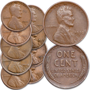 1913-1930 "D" Mint Lincoln Wheat Cent Set Main Image