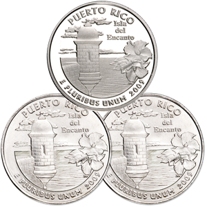 2009 PDS Puerto Rico Quarter Set (3 coins) Main Image