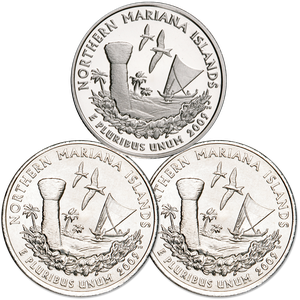 2009 PDS Northern Mariana Islands Quarter Set (3 coins) Main Image