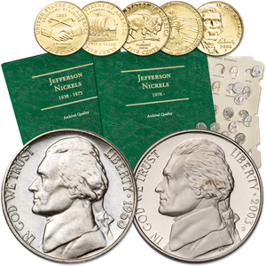 1960-2003 Jefferson Nickel Year Set with Free Gift Main Image