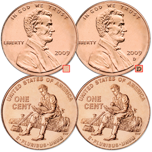 2009 P&D Lincoln Formative Years Cents, Uncirculated, MS60 Main Image
