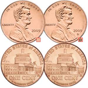 2009 P&D Lincoln Presidency Cent Set, Uncirculated, MS60 Main Image
