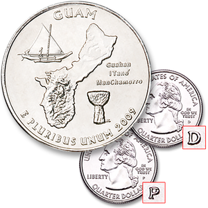 2009 P&D Guam Territories Quarter Set (2 coins) Main Image