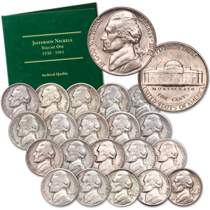 1939-1960 Jefferson Nickel Set with Folder Main Image