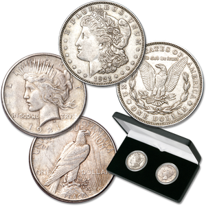 1921 Morgan & 1921 Peace Silver Dollar Set Main Image