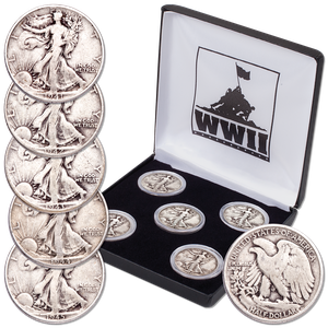 1941-1945 Liberty Walking Half Dollar Set Main Image