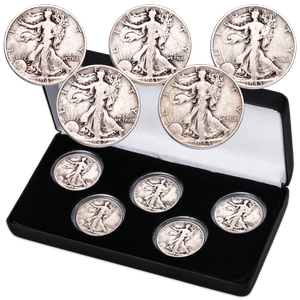 1941-1945 Liberty Walking Half Dollar Set Main Image