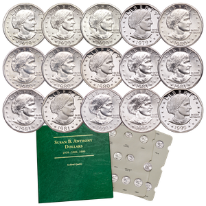 1979-1999 Susan B. Anthony Dollar Set With Album Main Image