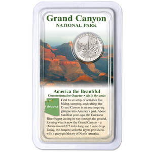 2010 Grand Canyon National Park Quarter in Showpak, Uncirculated, MS60 Main Image