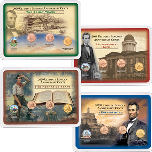 2009 4 Ultimate Lincoln Head Cent Showpak Sets Main Image