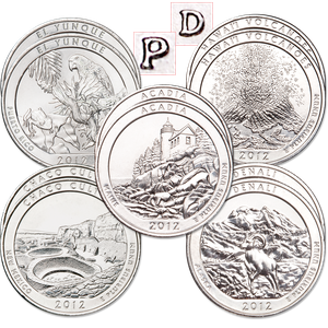 2012 National Park Quarter Year Set Main Image