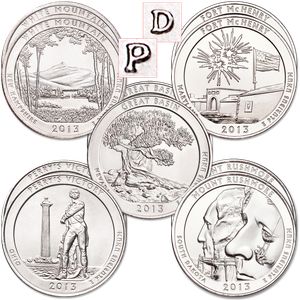 2013 National Park Quarter Year Set Main Image