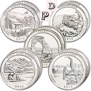 2014 National Park Quarter Year Set (10 coins) Main Image