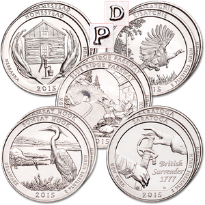 2015 P&D National Park Quarter Year Set Main Image