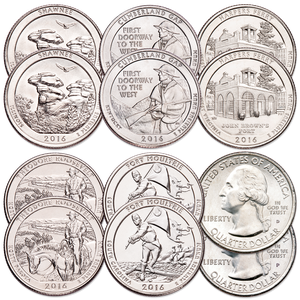 2016 P&D National Park Quarter Year Set Main Image