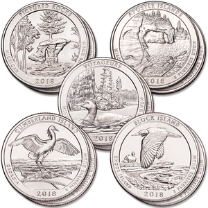2018 P&D National Park Quarter Year Set Main Image