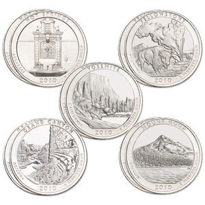 2010 National Park Quarter Year Set (10 coins) Main Image