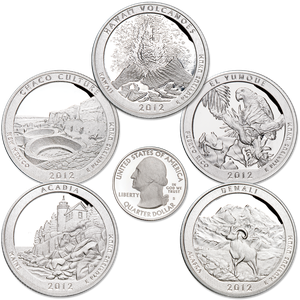 2012-S Clad America's National Park Quarter Proofs (5 coins) Main Image