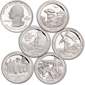 2016-S Clad America's National Park Quarter Proofs (5 coins) Main Image