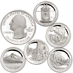 2010-S Clad America's National Park Quarters Main Image