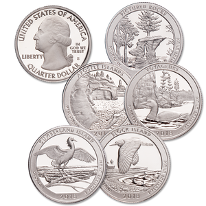 2018-S 90% Silver America's National Park Quarter Proofs Main Image