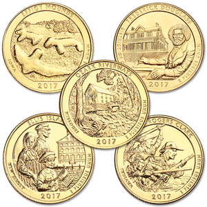 2017 Gold-Plated National Park Quarter Year Set Main Image