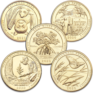 2020 Gold-Plated National Park Quarter Year Set Main Image