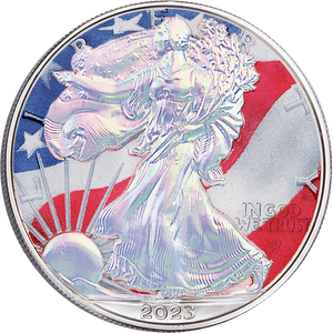 2023 Colorized & Hologram American Silver Eagle Main Image