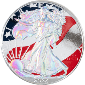 2024 Colorized & Hologram American Silver Eagle Main Image