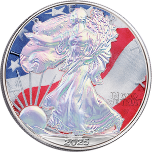 2025 Colorized & Hologram American Silver Eagle Main Image