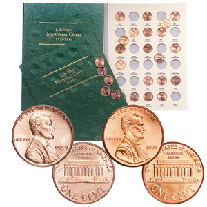 1959-2008 Lincoln Memorial Cents with 2 Folders Main Image